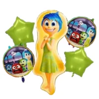 Set de Globos Metálicos intensamente Alegria, 5 piezas