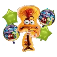 Set de Globos Metálicos Intensamente Ansiedad, 5 ´piezas