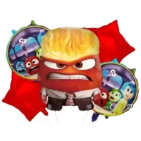 Set Globos Metálicos Intensamente Furia, 5 Piezas