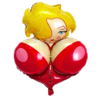 Globo metálico mujer senos grandes despedida de soltera 65x81cm
