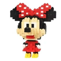 Mini Bloques Armable Figura 3d 624 Piezas Minnie Mouse