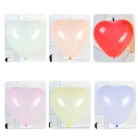 Globos Látex Corazón Colores Surtidos, 25 Piezas, 30 cms
