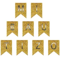 Guirnalda Mi Bautizo Dorado