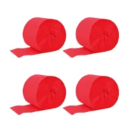 Feston decorativo rojo 4pcs 6cmx10m