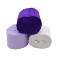 Feston grueso blanco/lila/morado 6pcs