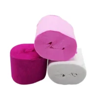 Feston rosa fucsia y blanco 6pcs
