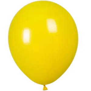 Globos Latex lisos Amarillo  R9 25 piezas