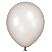 Globos Latex lisos Plateados R9 50 piezas