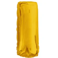 Globo Metálico Letra I dorada 16"