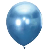 Globos Metalizados Azul, 30 cms, 5 piezas