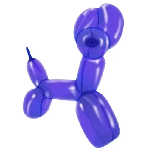 Globos largos o flexia, Azul, 28 cms, 40 piezas