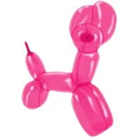 Globos largos o flexia, Fucsia, 28 cms, 40 piezas