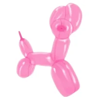Globos largos o flexia, Rosado, 28 cms, 40 piezas