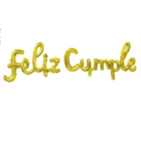 Guirnalda de Globo "Feliz Cumple", dorado, 16", 2 piezas