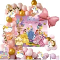 Set De Guirnalda De Globos Princesas, 56 piezas