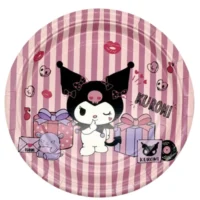Platos Cartón Kuromi, 18 cm, 6 Piezas