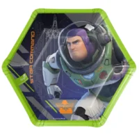 Plato de carton Buzz Lightyear, 6 piezas