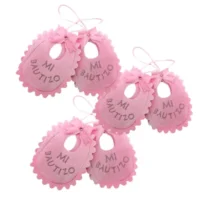 Recuerdo Mi Bautizo Rosa 6 Unidades