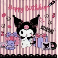 Servilletas Papel Kuromi, 16 Piezas