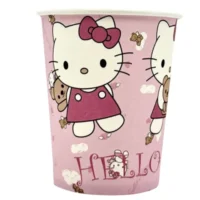 Vasos Polipapel Hello Kitty, 250 ml, 6 Píezas