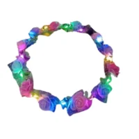 Corona Led flores de colores