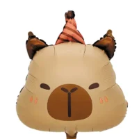 Globo metalico capibara 45.5x60cm