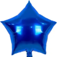 Globo Metálico Estrella, Azul, 45 Cm