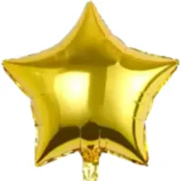 Globo Metálico Estrella, Dorado, 45 Cm