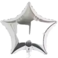 Globo Metálico Estrella Plateado x 45 cm