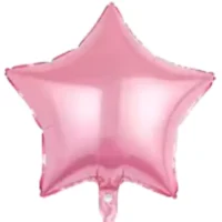 Globo Metálico Estrella, Rosado, 45 Cm