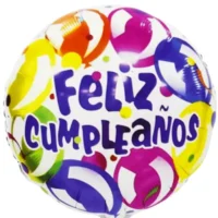 Globo Metálico Feliz Cumpleaños 45 cm