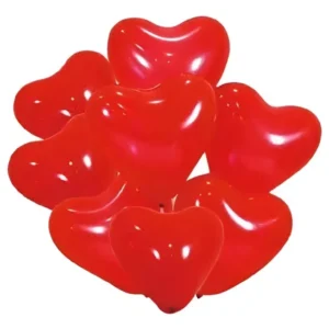 Globos Látex Corazón, 25 Cm, 25 Piezas