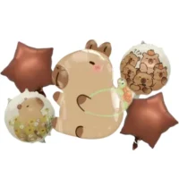 Set Globos Capibara; 5 Piezas