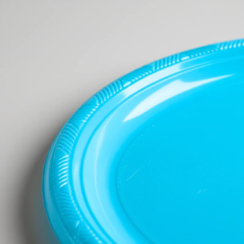 Bandeja plástica ovalada celeste, 5 piezas, 30 cms - Imagen 5