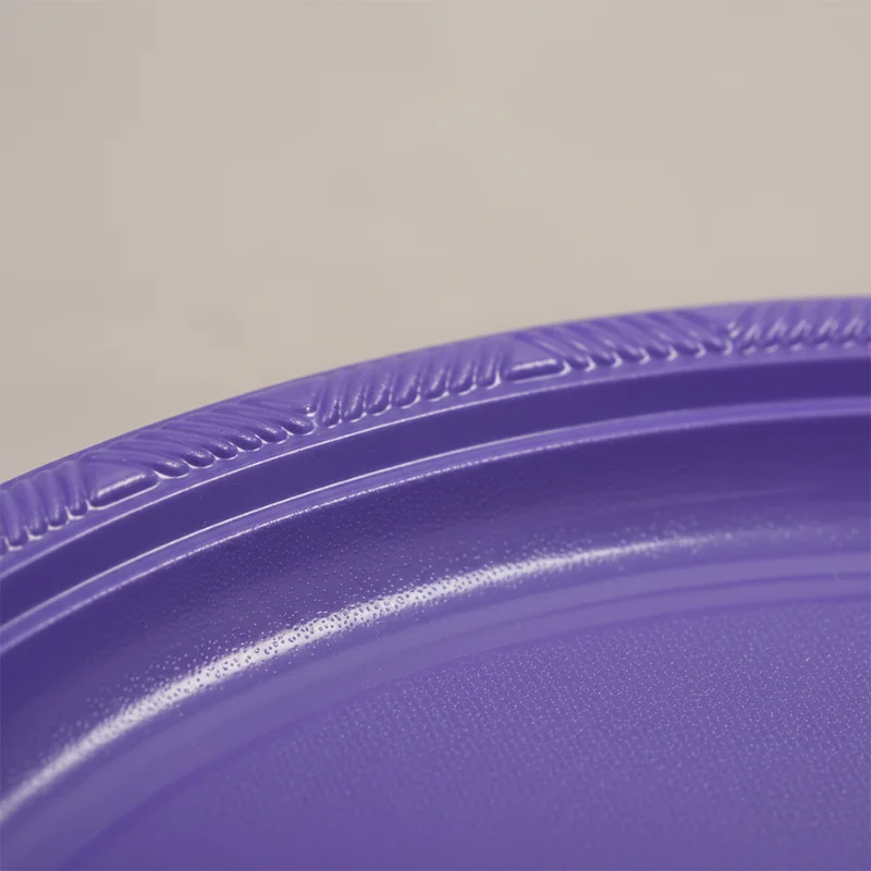 Bandeja plástica ovalada lila, 5 piezas, 30 cm - Imagen 5