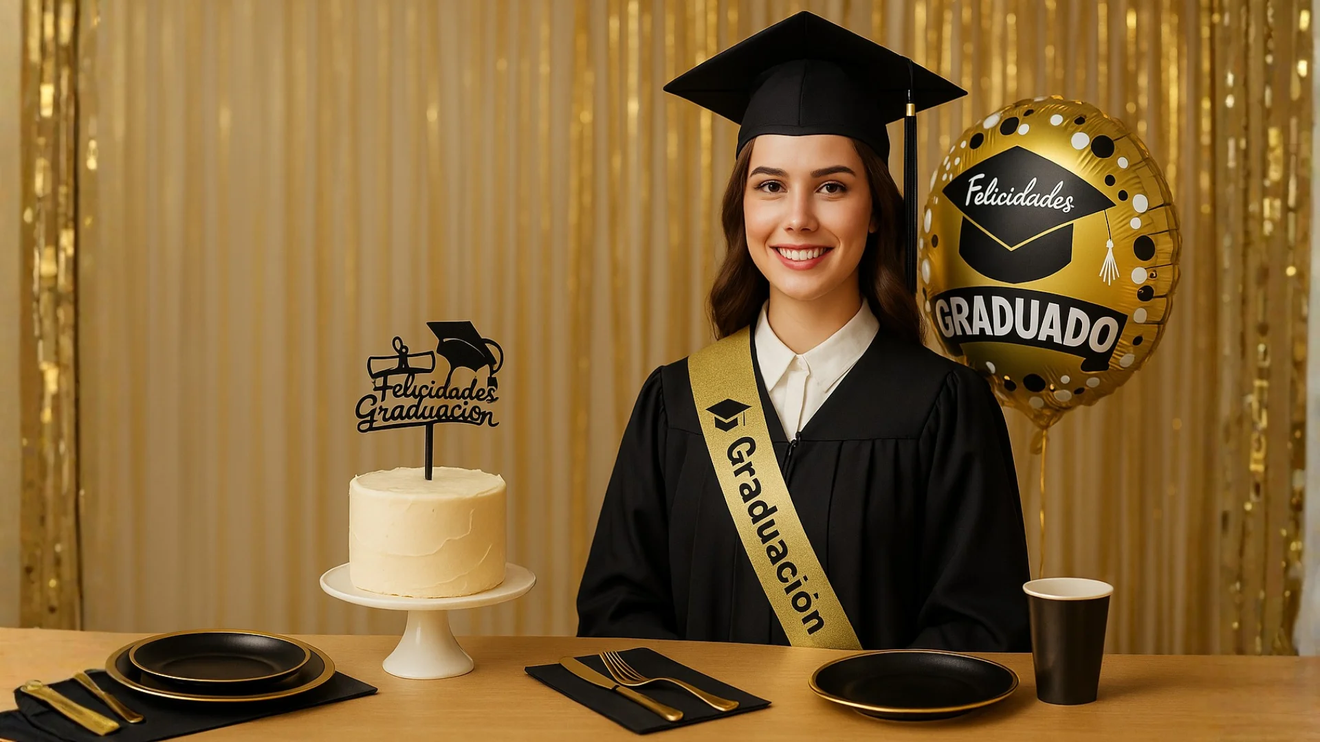 Kit Graduación Party Space — Decoración completa para mesa (familias) - Imagen 8