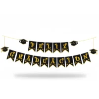 Guirnalda "Feliz Graduación" — 17 piezas · 5 m · Cartulina