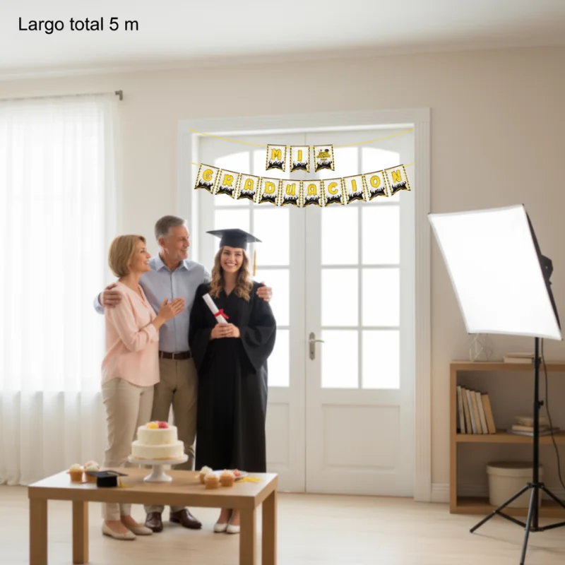 Guirnalda "Mi Graduación" — 13 piezas · 5 m · Cartulina - Imagen 3