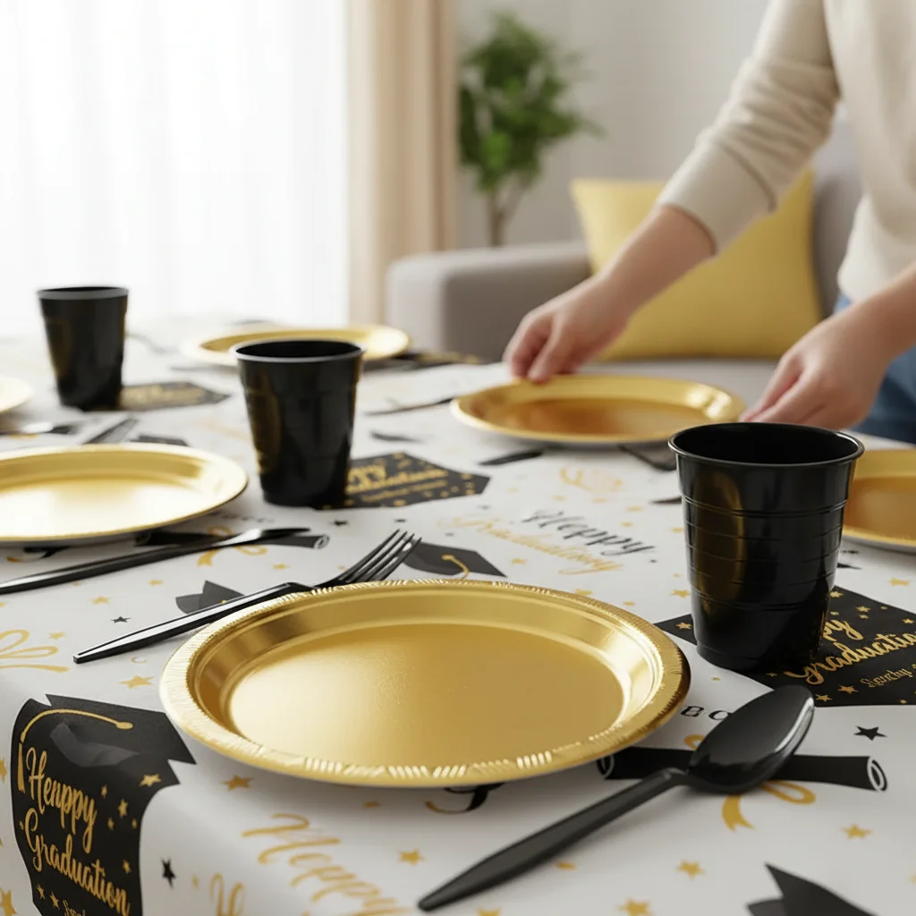 Kit Graduación Party Space — Decoración completa para mesa (familias) - Imagen 2