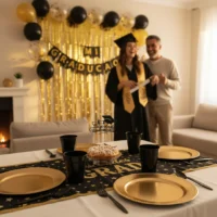 Kit Graduación Party Space — Decoración completa para mesa (familias)